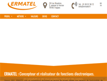 Tablet Screenshot of ermatel.fr